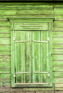 绿色俄罗斯窗框