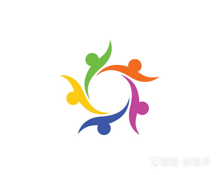 社区护理徽标