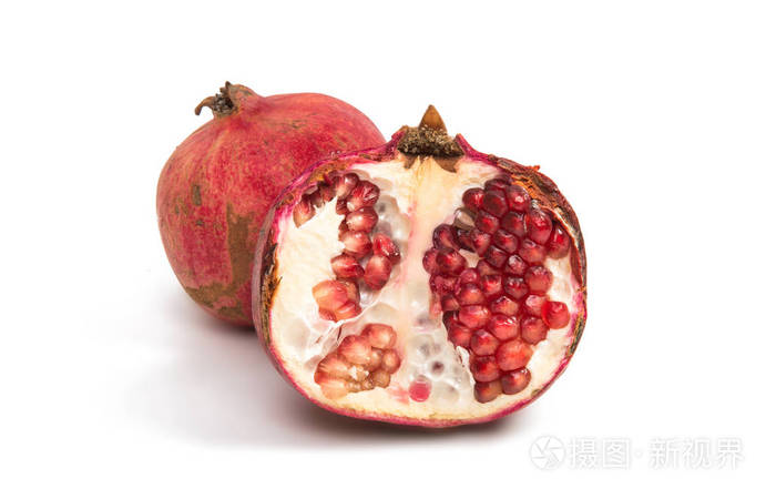 孤立的石榴果