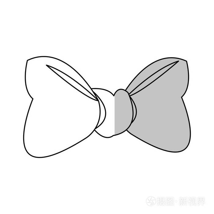 孤立的领结设计