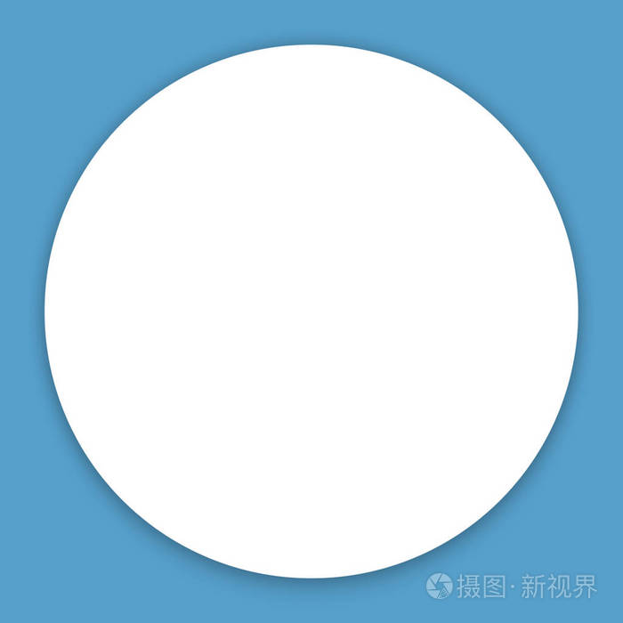 空白白纸圆圈标签空格为文字摘要蓝色背景