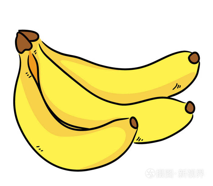 复古卡通香蕉