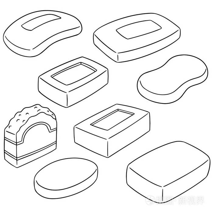 向量集的肥皂插画-正版商用图片1rjcff-摄图新视界