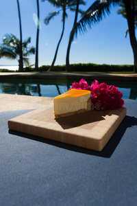 特写镜头 夏威夷语 复制空间 地壳 水果 釉料 糕点 百合
