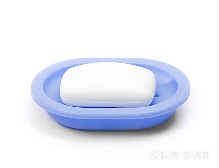 孤立的白色香皂