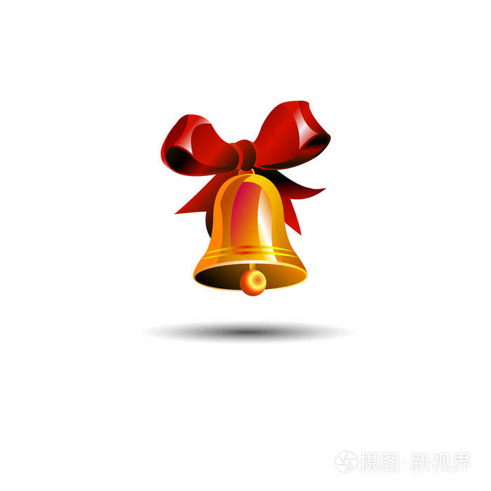 圣诞符号图标庆祝矢量节日插画