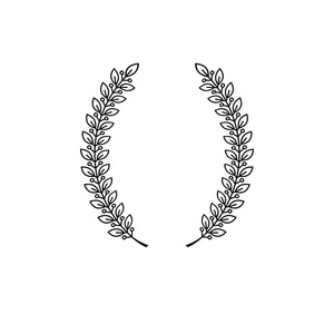 月桂花环花卉古代象征图片