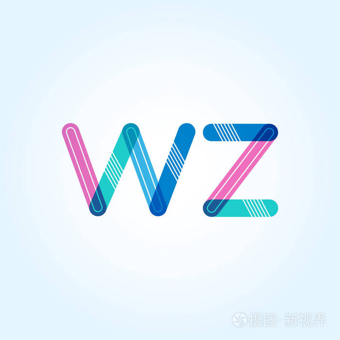 wz字母标志名片
