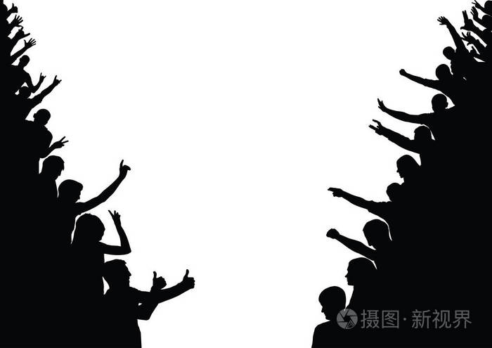 观众粉丝 向量插画-正版商用图片1s3eqr-摄图新视界