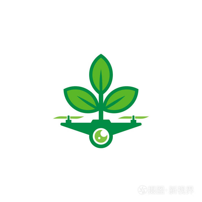 无人机自然标志图标设计