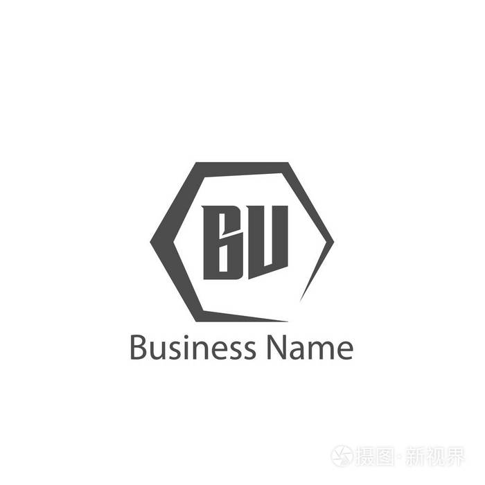 初始字母bv标志模板设计