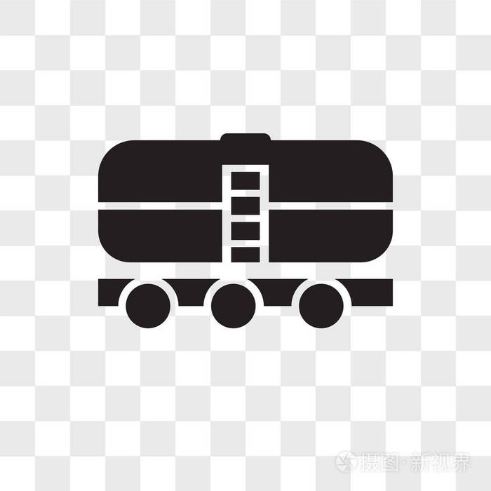 列车矢量图标隔离在透明背景 火车标志