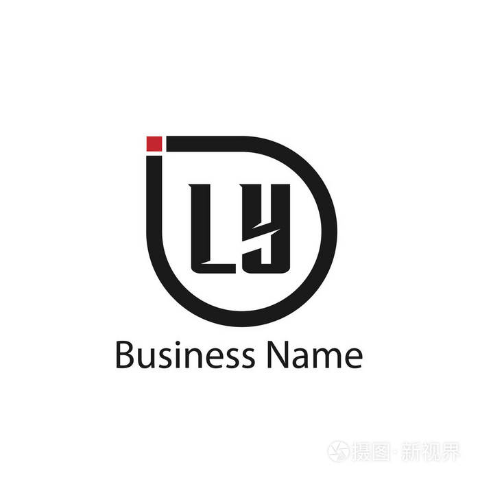 初始字母ly标志模板设计