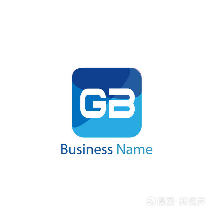 初始字母gb标志模板设计