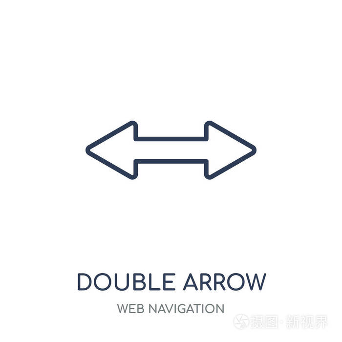 双箭头线性符号设计从网页导航收集.