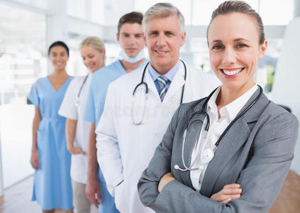 成人 医生 信心 成熟 健康 同事 护士 合伙企业 男人