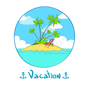 棕榈 绘画 卡通 插图 素描 海景 夏威夷 海岸 卡片 公司
