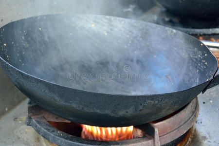 厨师 油炸 金属 热的 烹饪 厨房 厨房用具 气体 器具