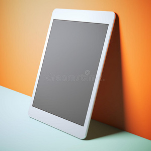 现代白色平板电脑