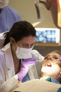 牙科 女孩 四十年代 卫生 儿童 年代 医学 医生 牙医