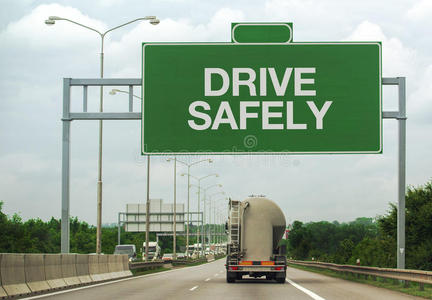 加油车和驾驶安全标志