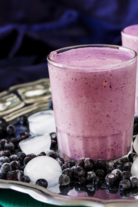 蓝莓 饮食 饮料 维生素 粉红色 食物 早晨 营养 夏天