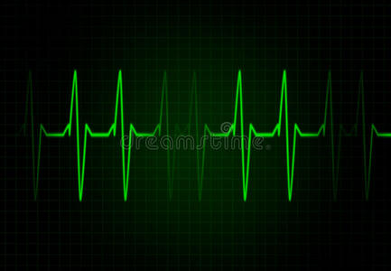 绿色的心脏频率