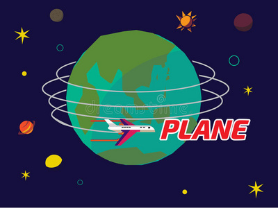 旅行 航班 地图 插图 世界 航空 地球 行星 飞机 喷气式飞机