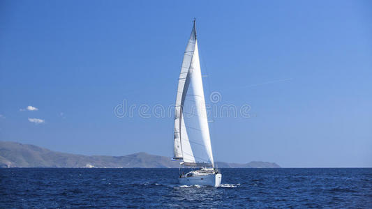 海的 浪漫的 假日 自由的 比赛 风景 斯佩 地中海 和平