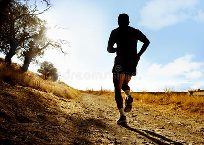身体 健身 运动 比赛 运动型 跑步 地平线 慢跑 傍晚