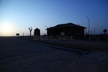 拉贾斯坦邦沙漠火车站