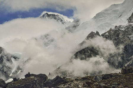 冒险 冰川 珠穆朗玛峰 风景 希拉里 昆布 基础 喜马拉雅山脉