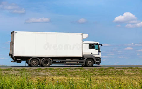 卡车 模糊 长的 地平线 货物 物流 行业 重的 沥青 司机