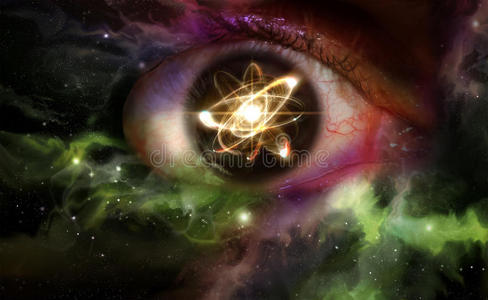 原子粒子眼睛