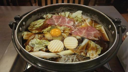 食物 蔬菜 日本 晚餐 平底锅 和牛 吃饭 牛肉 豆腐 日本人