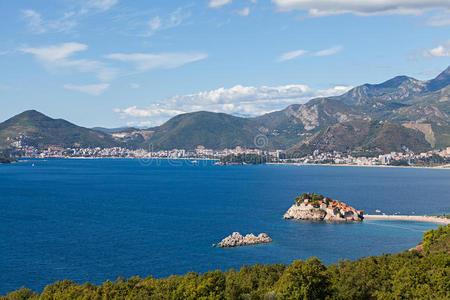 欧洲 地标 风景 场景 海滩 古老的 黑山 目的地 亚得里亚海