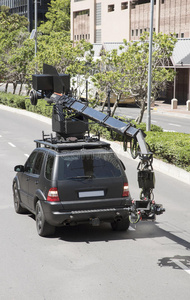 视频 电影 车辆 街道 照相机 汽车 高的 拍摄 行业