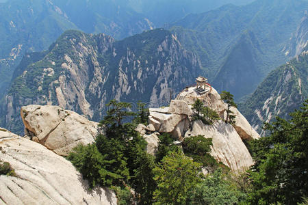 自然 瓷器 徒步旅行 气味 中国人 华山 宝塔 森林 亚洲
