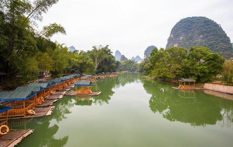 风景 自然 丽江 玉龙 瓷器 宝塔 河道 桂林 反射 水路