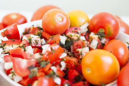 西红柿和生菜