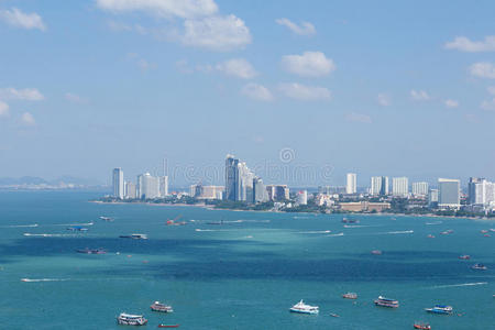 求助 城市 天际线 城市景观 泰国 海滩 美丽的 旅游业