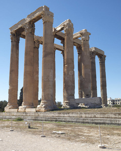 雅典希腊，奥林匹亚宙斯古庙