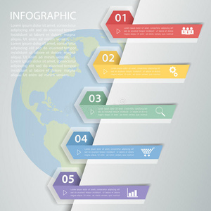 设计模板信息图。 矢量插图可用于工作流布局图表