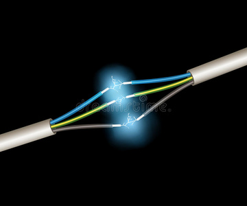 安培 干线 权力 电击 燃烧 电缆 曲线 危险 导体 连接