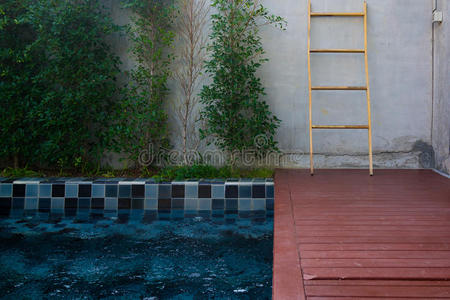 夏天 放松 地板 美丽的 游泳 颜色 木板 马赛克 建筑学