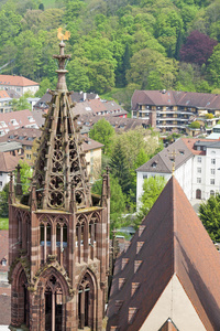 风景 德国 城市 穹顶 大教堂 德语 遗产 巴登 中心 天线
