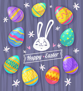 雷特 字母 要素 插图 绘画 庆祝 鸡蛋 食物 复活节 四月