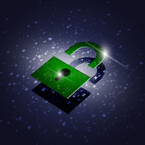 绿色安全密码锁