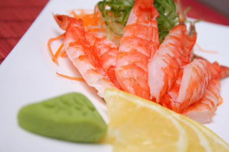 美味的 海鲜 食物 日本 饮食 黄瓜 胡萝卜 日本人 对虾