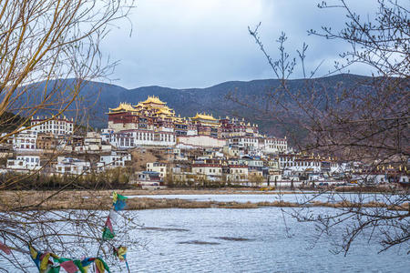 西藏 地标 佛教 旅行 风景 香格里 建筑 文化 藏族 城市